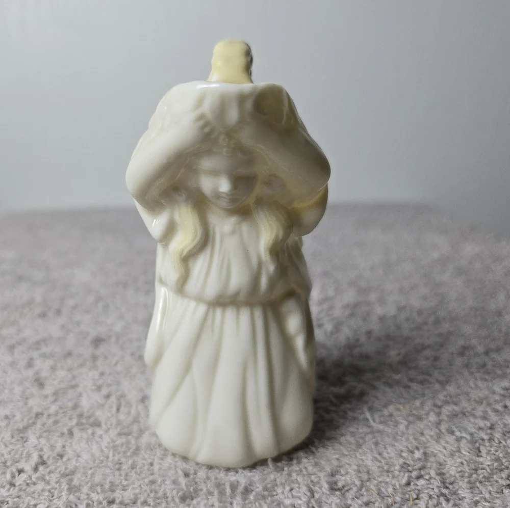 Belleek Undine Girl Creamer- Made In Country Fermanagh Ireland Vintage